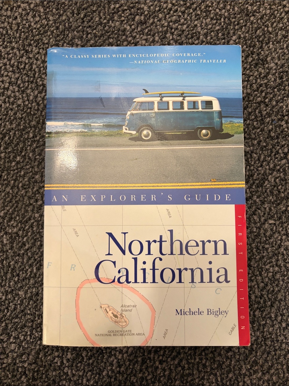 Northern California Traveler Guidebook with Blue Van Cover